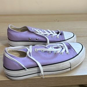 Lavender Converse Lift worn twice
